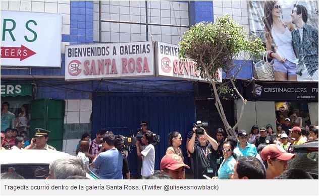 Accidente en Gamarra: Ascensor aplasta a Trabajador de Galería Santa Rosa